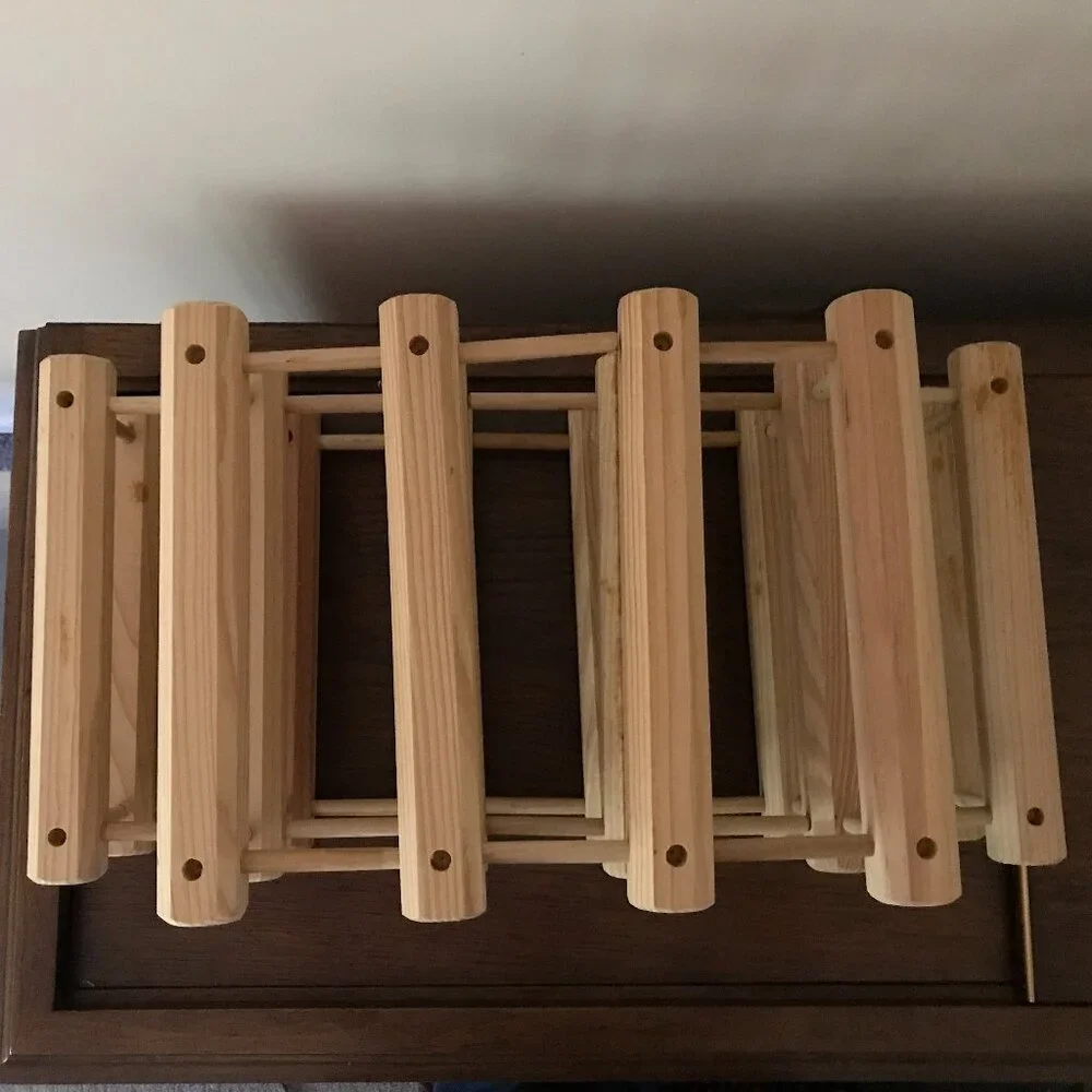 Hardwood Wine Rack Natural - Picture 5 of 7